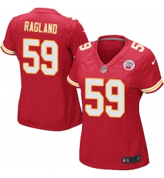 Women's Nike Kansas City Chiefs #59 Reggie Ragland Game Red Team Color NFL Jersey