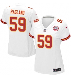 Women's Nike Kansas City Chiefs #59 Reggie Ragland Game White NFL Jersey