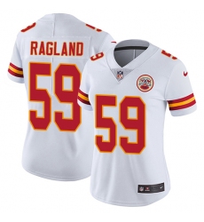 Women's Nike Kansas City Chiefs #59 Reggie Ragland White Vapor Untouchable Elite Player NFL Jersey