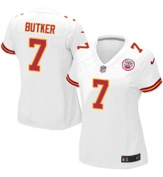 Women's Nike Kansas City Chiefs #7 Harrison Butker Game White NFL Jersey