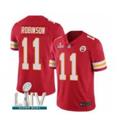Men's Kansas City Chiefs #11 Demarcus Robinson Red Team Color Vapor Untouchable Limited Player Super Bowl LIV Bound Football Jersey