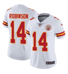 Women's Nike Kansas City Chiefs #14 Demarcus Robinson White Vapor Untouchable Elite Player NFL Jersey