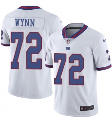 Men's Nike New York Giants #72 Kerry Wynn Elite White Rush Vapor Untouchable NFL Jersey