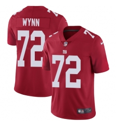 Youth Nike New York Giants #72 Kerry Wynn Red Alternate Vapor Untouchable Elite Player NFL Jersey