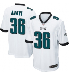 Men's Nike Philadelphia Eagles #36 Jay Ajayi Game White NFL Jersey