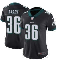Women's Nike Philadelphia Eagles #36 Jay Ajayi Black Alternate Vapor Untouchable Limited Player NFL Jersey