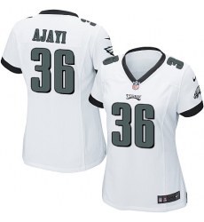 Women's Nike Philadelphia Eagles #36 Jay Ajayi Game White NFL Jersey
