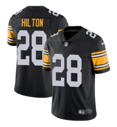 Men's Nike Pittsburgh Steelers #28 Mike Hilton Black Alternate Vapor Untouchable Limited Player NFL Jersey