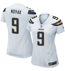 Women's Nike Los Angeles Chargers #9 Nick Novak Game White NFL Jersey