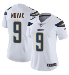Women's Nike Los Angeles Chargers #9 Nick Novak White Vapor Untouchable Elite Player NFL Jersey