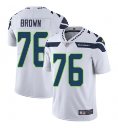 Youth Nike Seattle Seahawks #76 Duane Brown White Vapor Untouchable Elite Player NFL Jersey