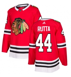 Youth Adidas Chicago Blackhawks #44 Jan Rutta Authentic Red Home NHL Jersey