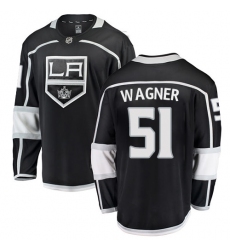 Youth Los Angeles Kings #51 Austin Wagner Authentic Black Home Fanatics Branded Breakaway NHL Jersey