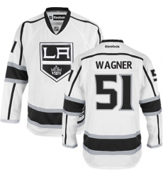 Youth Reebok Los Angeles Kings #51 Austin Wagner Authentic White Away NHL Jersey