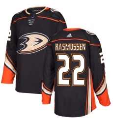 Youth Adidas Anaheim Ducks #22 Dennis Rasmussen Premier Black Home NHL Jersey