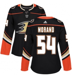 Women's Adidas Anaheim Ducks #54 Antoine Morand Premier Black Home NHL Jersey