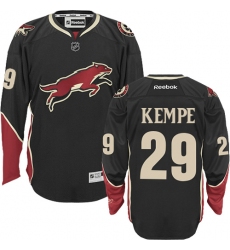 Men's Reebok Arizona Coyotes #29 Mario Kempe Premier Black Third NHL Jersey