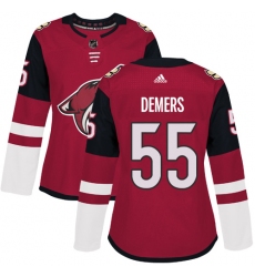 Women's Adidas Arizona Coyotes #55 Jason Demers Authentic Burgundy Red Home NHL Jersey