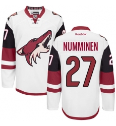 Women's Reebok Arizona Coyotes #27 Teppo Numminen Authentic White Away NHL Jersey