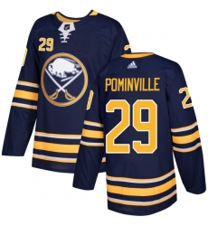 Youth Adidas Buffalo Sabres #29 Jason Pominville Authentic Navy Blue Home NHL Jersey