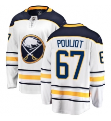 Youth Buffalo Sabres #67 Benoit Pouliot Fanatics Branded White Away Breakaway NHL Jersey