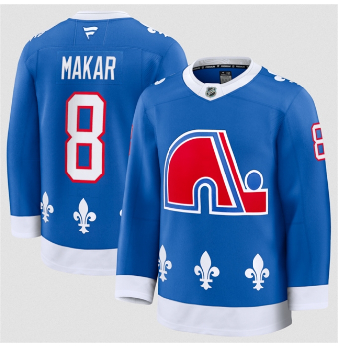 Men's Colorado Avalanche #8 Cale Makar Blue 2025 Alternate Stitched Jersey