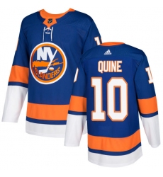 Youth Adidas New York Islanders #10 Alan Quine Premier Royal Blue Home NHL Jersey