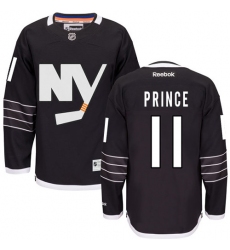 Men's Reebok New York Islanders #11 Shane Prince Authentic Black Third NHL Jersey