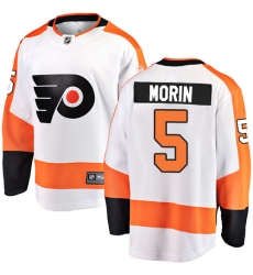 Youth Philadelphia Flyers #5 Samuel Morin Fanatics Branded White Away Breakaway NHL Jersey