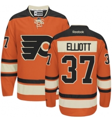 Youth Reebok Philadelphia Flyers #37 Brian Elliott Authentic Orange New Third NHL Jersey