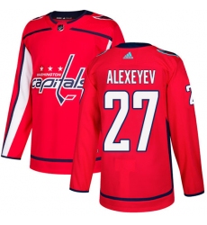 Youth Adidas Washington Capitals #27 Alexander Alexeyev Authentic Red Home NHL Jersey