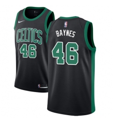 Women's Adidas Boston Celtics #46 Aron Baynes Swingman Black NBA Jersey - Statement Edition