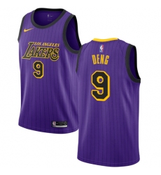 Youth Nike Los Angeles Lakers #9 Luol Deng Swingman Purple NBA Jersey - City Edition