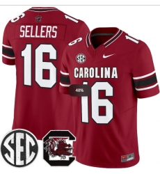 Men's South Carolina Fighting Gamecocks #16 LaNorris Sellers Garnet 2026 F.U.S.E. Stitched Nike Jersey