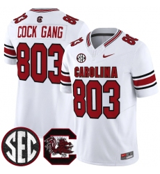 Men's South Carolina Fighting Gamecocks #803 Cock Gang White 2026 F.U.S.E. Stitched Nike Jersey