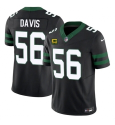 Men's New York Jets #56 Demario Davis Black 2025 F.U.S.E. 4-Star C Vapor Untouchable Limited Football Stitched Jersey