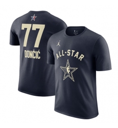 Men's 2024 All-Star #77 Luka Doncic Navy T-Shirt