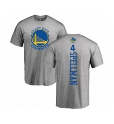 Basketball Golden State Warriors #4 Omari Spellman Ash Backer T-Shirt