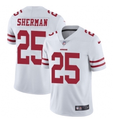 Youth Nike San Francisco 49ers #25 Richard Sherman White Vapor Untouchable Limited Player NFL Jersey