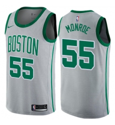 Youth Nike Boston Celtics #55 Greg Monroe Swingman Gray NBA Jersey - City Edition
