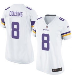 Women's Nike Minnesota Vikings #8 Kirk Cousins Game White NFL Jersey Women's Nike Minnesota Vikings #8 Kirk Cousins Game White NFL Jersey