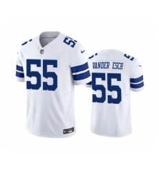 Men's Nike Dallas Cowboys #55 Leighton Vander Esch White 2023 F.U.S.E. Vapor Limited Stitched Football Jersey