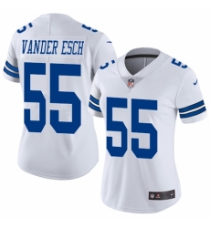 Women's Nike Dallas Cowboys #55 Leighton Vander Esch White Vapor Untouchable Elite Player NFL Jersey