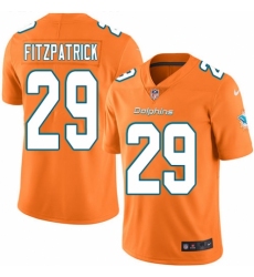 Men's Nike Miami Dolphins #29 Minkah Fitzpatrick Elite Orange Rush Vapor Untouchable NFL Jersey