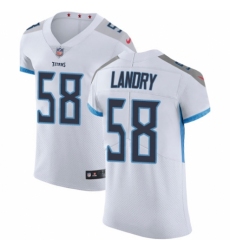 Men's Nike Tennessee Titans #58 Harold Landry White Vapor Untouchable Elite Player NFL Jersey