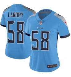 Women's Nike Tennessee Titans #58 Harold Landry Light Blue Alternate Vapor Untouchable Elite Player NFL Jersey