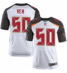 Men's Nike Tampa Bay Buccaneers #50 Vita Vea Elite White NFL Jersey