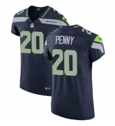 Men's Nike Seattle Seahawks #20 Rashaad Penny Navy Blue Team Color Vapor Untouchable Elite Player NFL Jersey