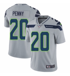 Youth Nike Seattle Seahawks #20 Rashaad Penny Grey Alternate Vapor Untouchable Elite Player NFL Jersey