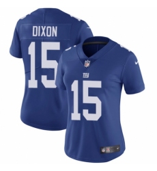 Women's Nike New York Giants #15 Riley Dixon Royal Blue Team Color Vapor Untouchable Elite Player NFL Jersey